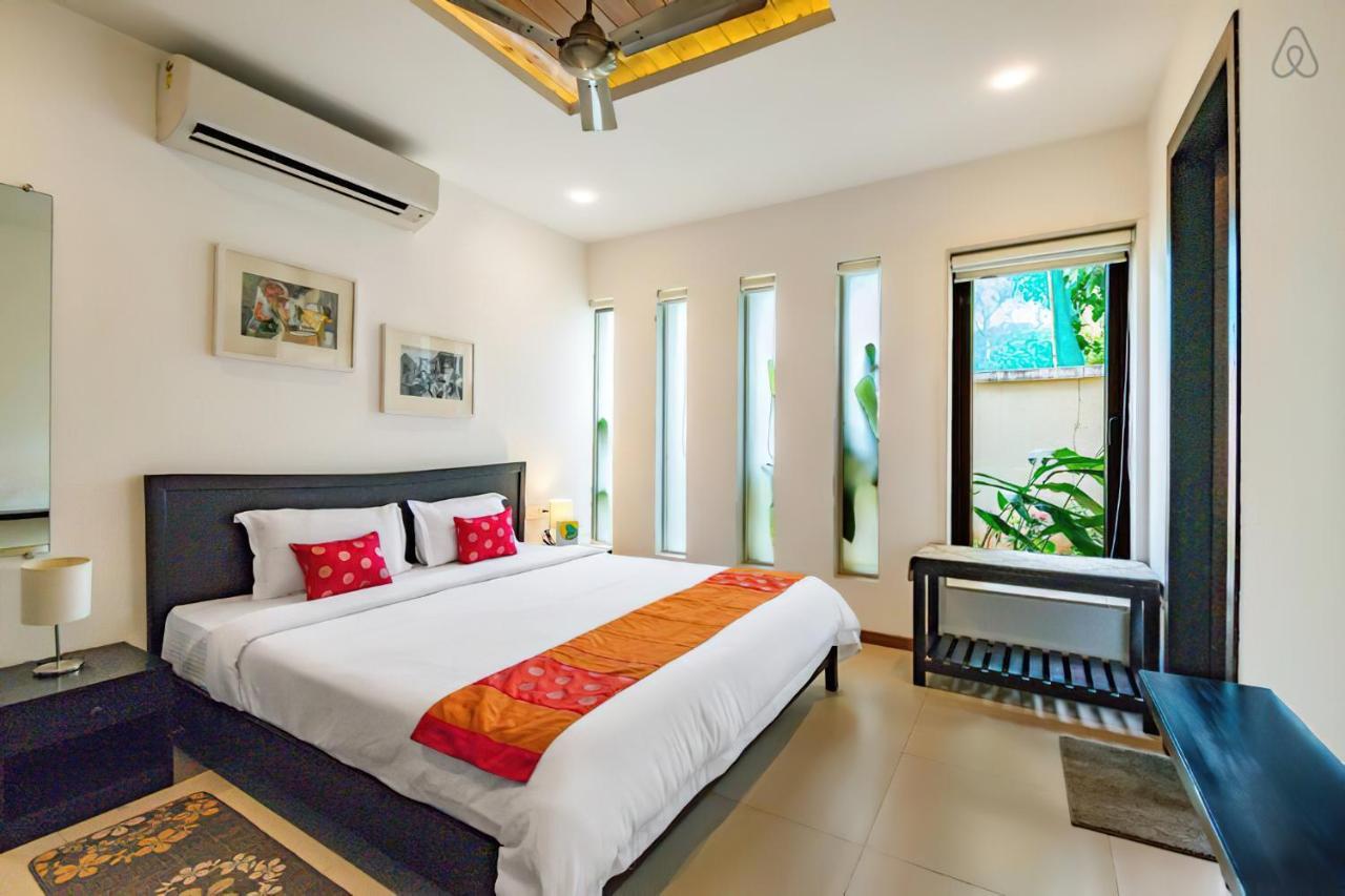 Ochre Villa- Luxury Property In Assagaon / Vagator Bagian luar foto