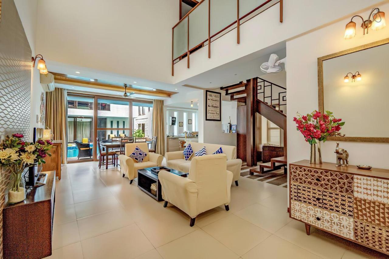 Ochre Villa- Luxury Property In Assagaon / Vagator Bagian luar foto